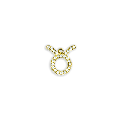 Gold Rhinestone Taurus
