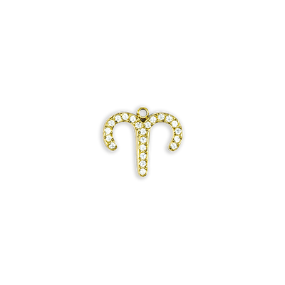 Gold Rhinestone Aries