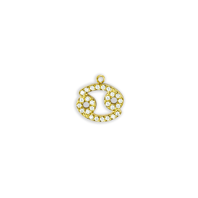 Gold Rhinestone Cancer