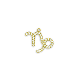 Gold Rhinestone Capricorn