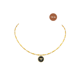 Black & Gold Zodiac Charm Necklace