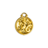 Gold Capricorn Circle