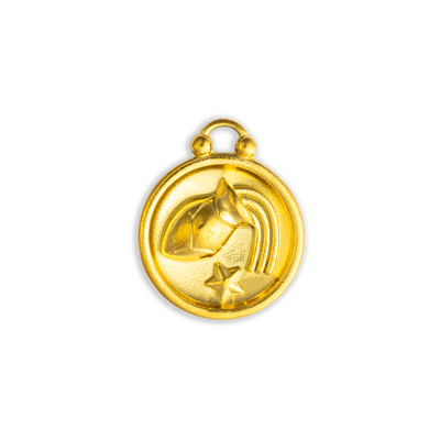 Gold Aquarius Circle