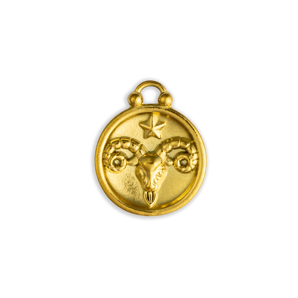 Gold Aries Circle