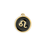 Black & Gold Zodiac Charm