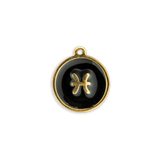Black & Gold Zodiac Charm