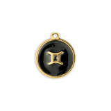 Black & Gold Zodiac Charm