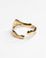 Fluid Molten Gold Open Bypass Ring
