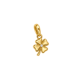 Gold Charm Four Leaf Clover with Crystal