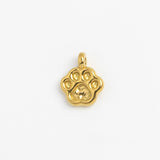 Gold Charm Paw Print