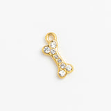 Gold Charm Crystal Bone