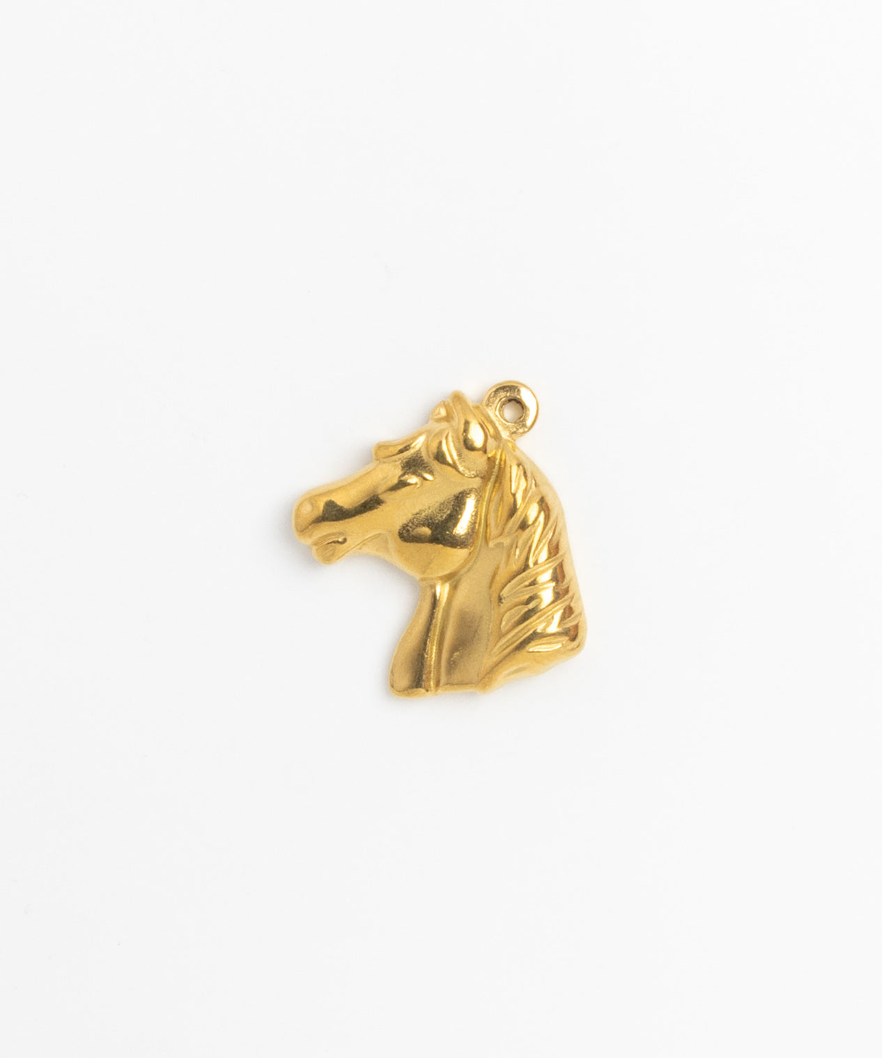 Gold Charm Horse Head