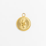 Gold Charm Ray Medallion
