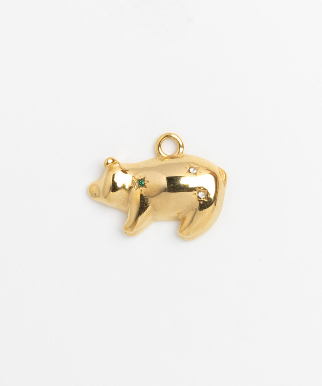 Gold Charm Pig