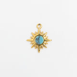 Gold Charm Turquoise Star