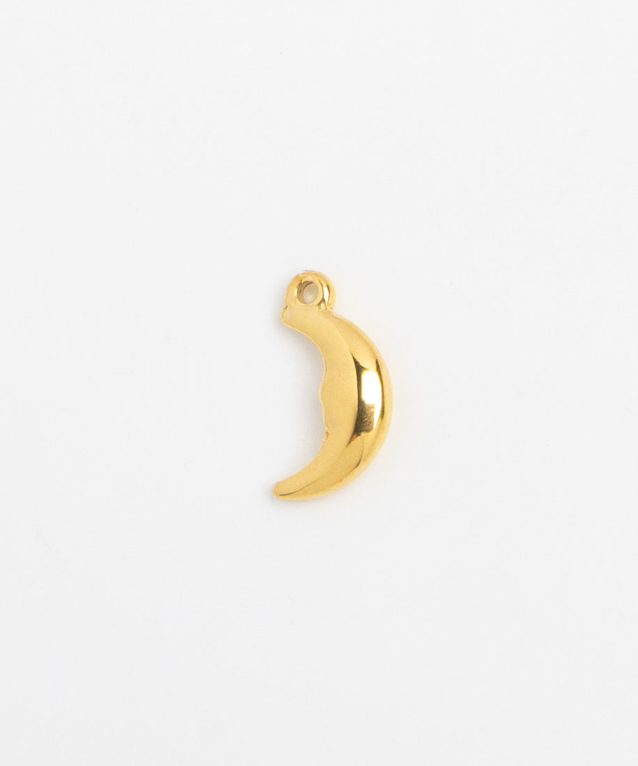 Gold Charm Crescent Moon