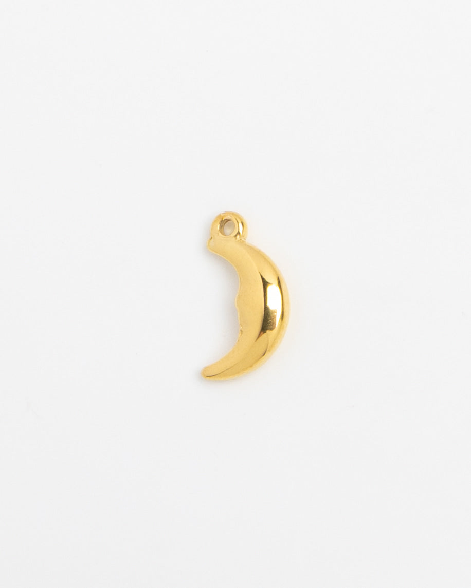 Gold Charm Crescent Moon