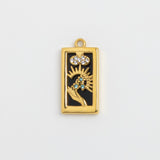 Gold Charm Flower Tarot