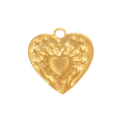 Gold Charm Sacred Heart