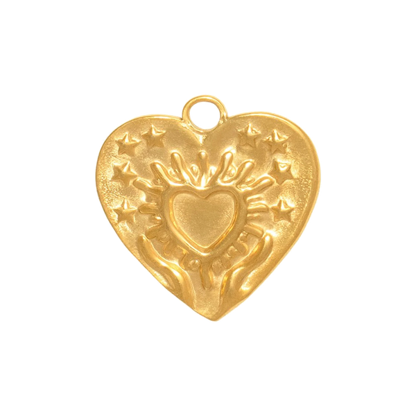 Gold Charm Sacred Heart
