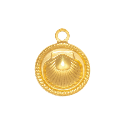 Gold Charm Scallop Coin