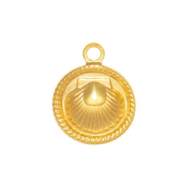 Gold Charm Scallop Coin