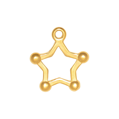 Gold Charm Star Outline