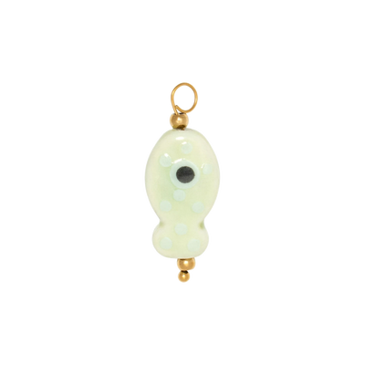 Gold Charm Ceramic Fish