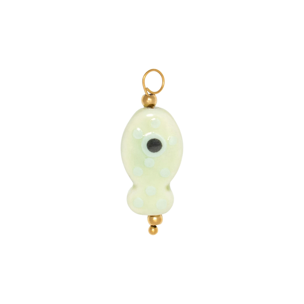 Gold Charm Ceramic Fish