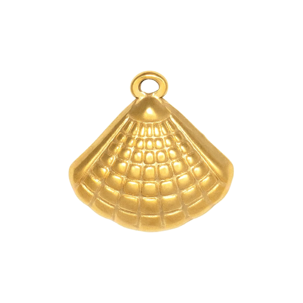 Gold Charm Fan Shell