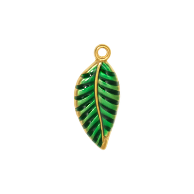 Gold Charm Leaf