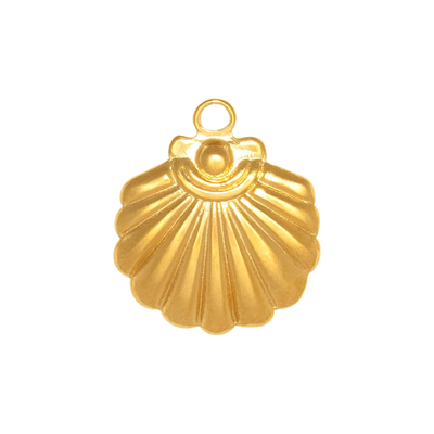 Gold Charm Seashell