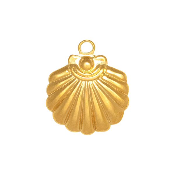 Gold Charm Seashell