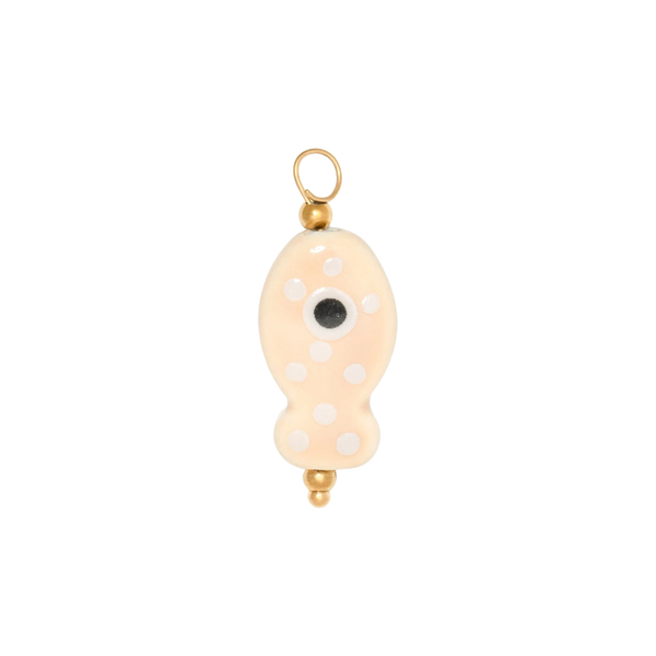 Gold Charm Evil Eye Fish