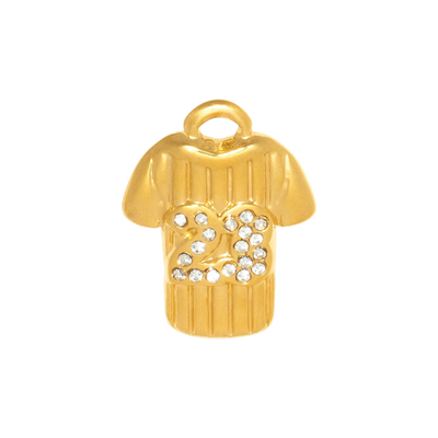 Gold Charm Moon Medallion
