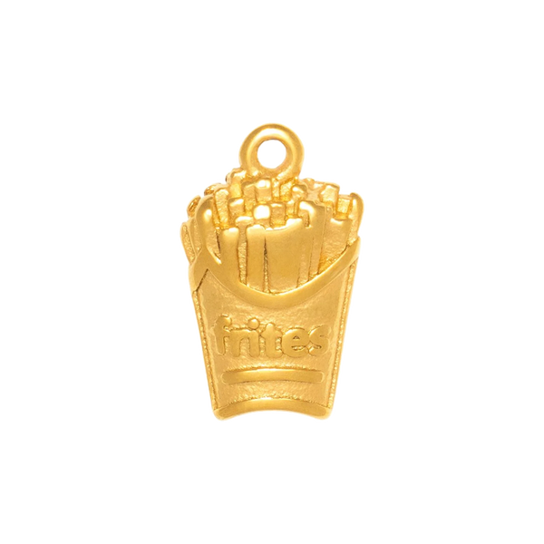 Gold Charm Smiling Sun