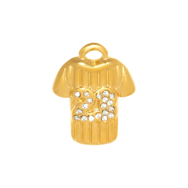 Gold Charm Soccer Jersey