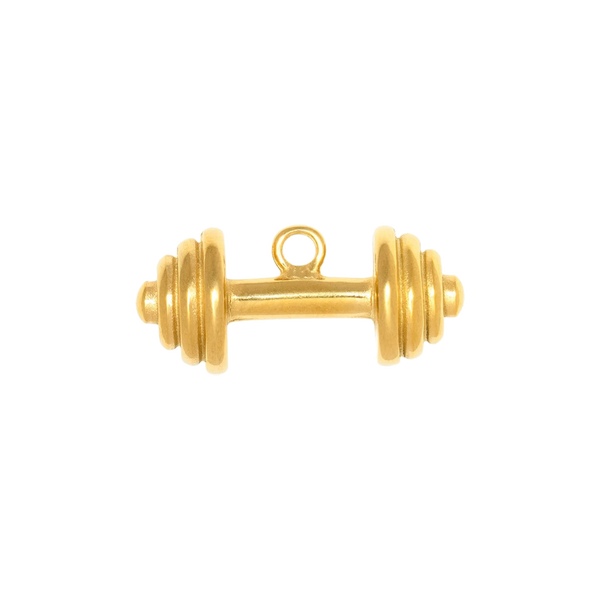 Gold Charm Dumbbell