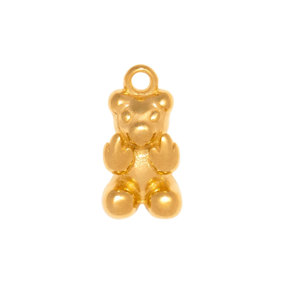 Gold Charm Teddy Bear