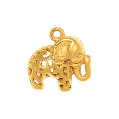 Gold Charm Elephant Filigree