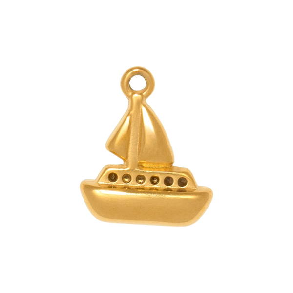 Gold Charm Sailboat