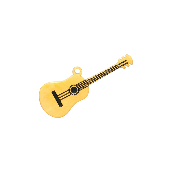 Gold Charm Acoustic Guitar