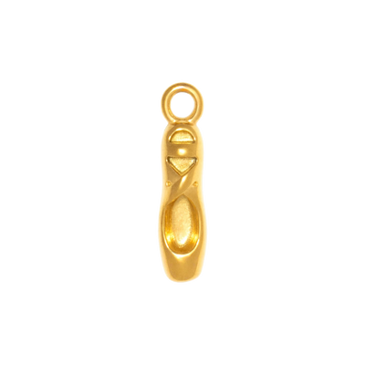Gold Charm Ballet Shoe