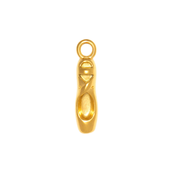 Gold Charm Ballet Shoe