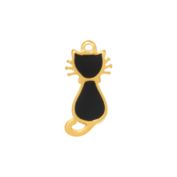 Gold Charm Black Cat II
