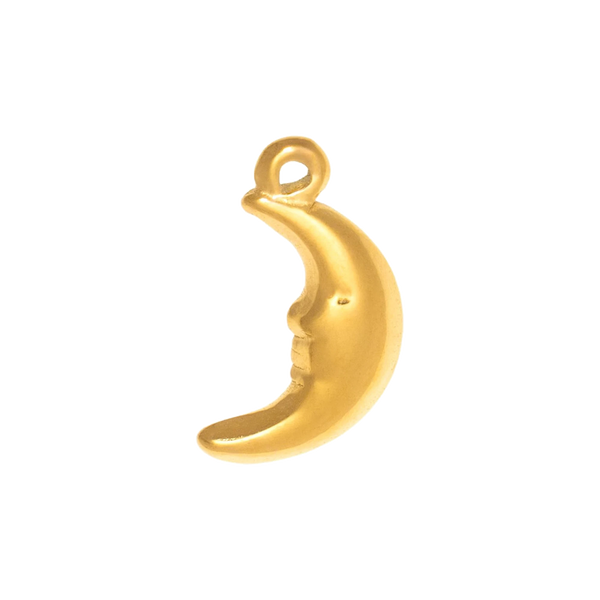 Gold Charm Crescent Moon III