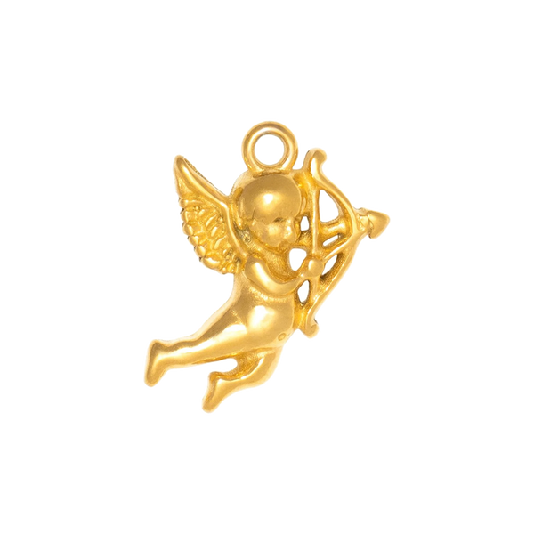 Gold Charm Cupid Cherub