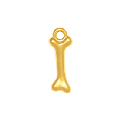 Gold Charm Dog Bone
