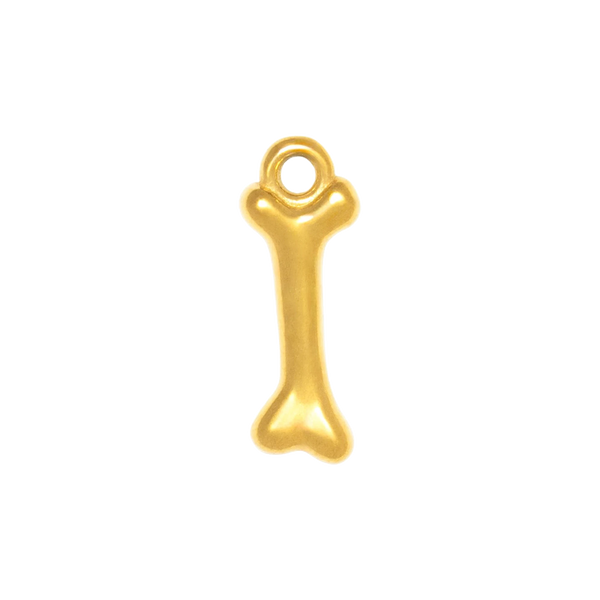 Gold Charm Dog Bone