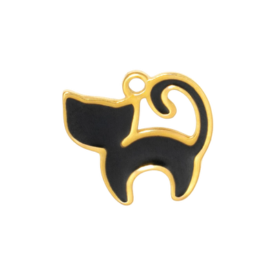 Gold Charm Black Cat III